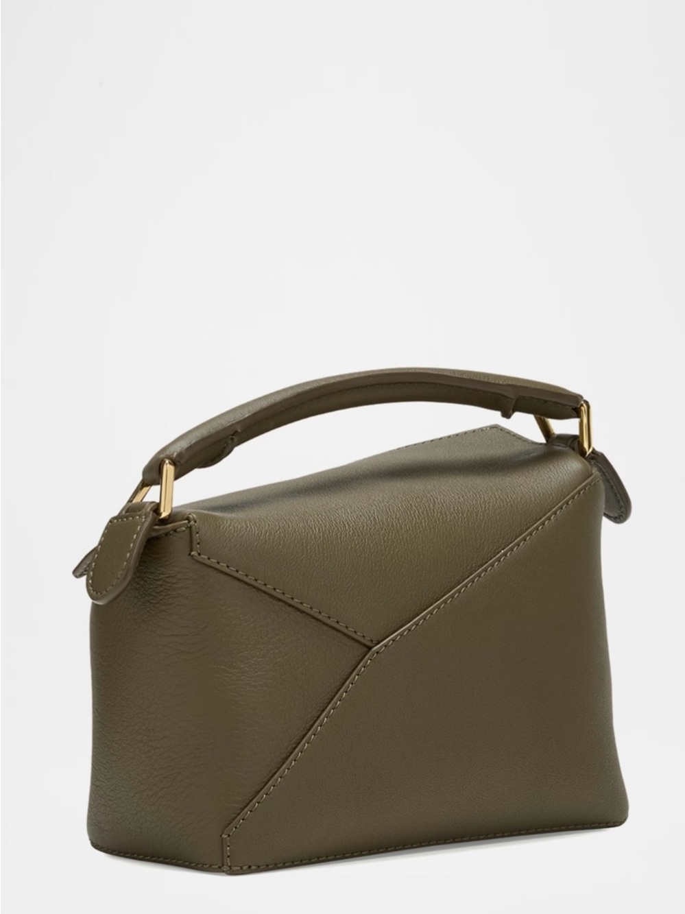 Loewe Puzzle Mini Top-Handle Bag in Olive Green Khaki - Brand New Condition - Picture 3 of 4